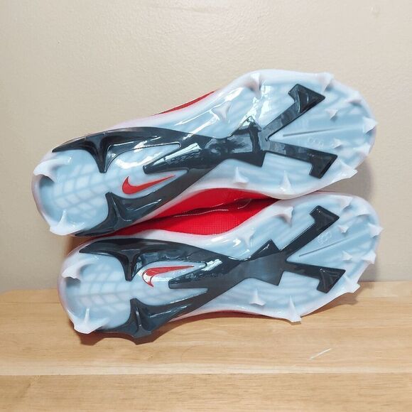 Nike Alpha Menace Elite 3 Football Cleats Red White CT6648-616 Men's Size 9 - Picture 6 of 7